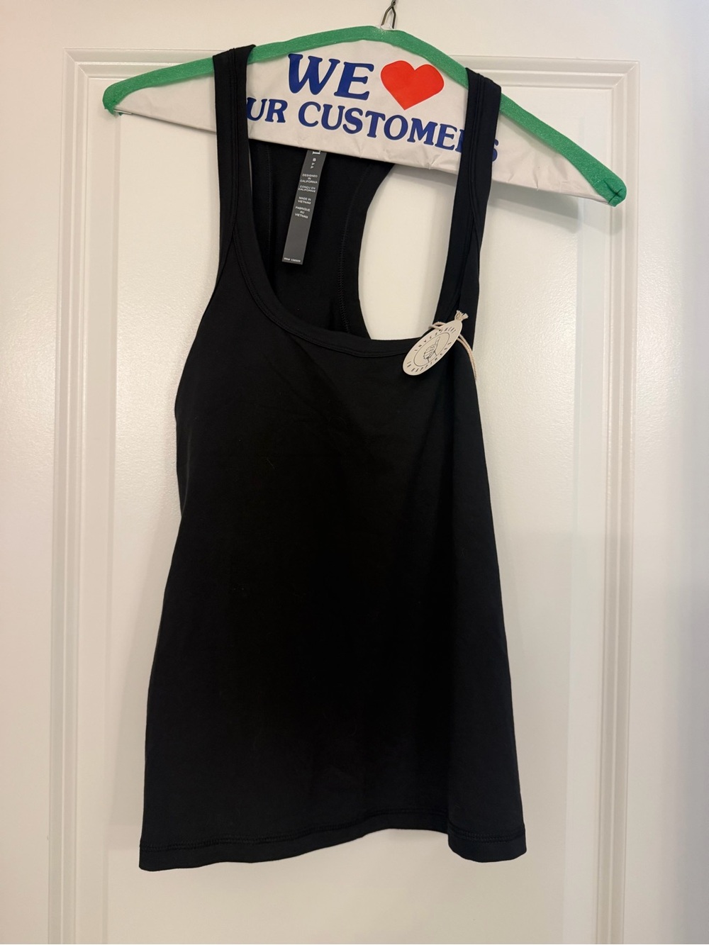 Vuori Black Racerback Tank Top